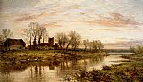 Benjamin Williams Leader Evening On The Thames At Wargrave painting